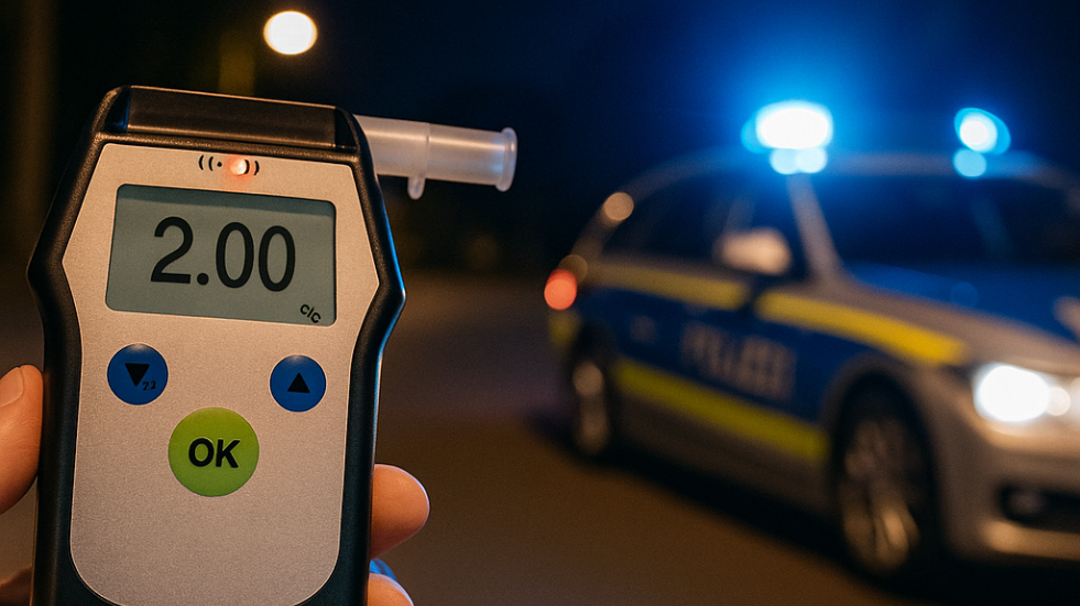 Alkohol am Steuer – Polizei stoppt 41-Jährigen in Merseburg