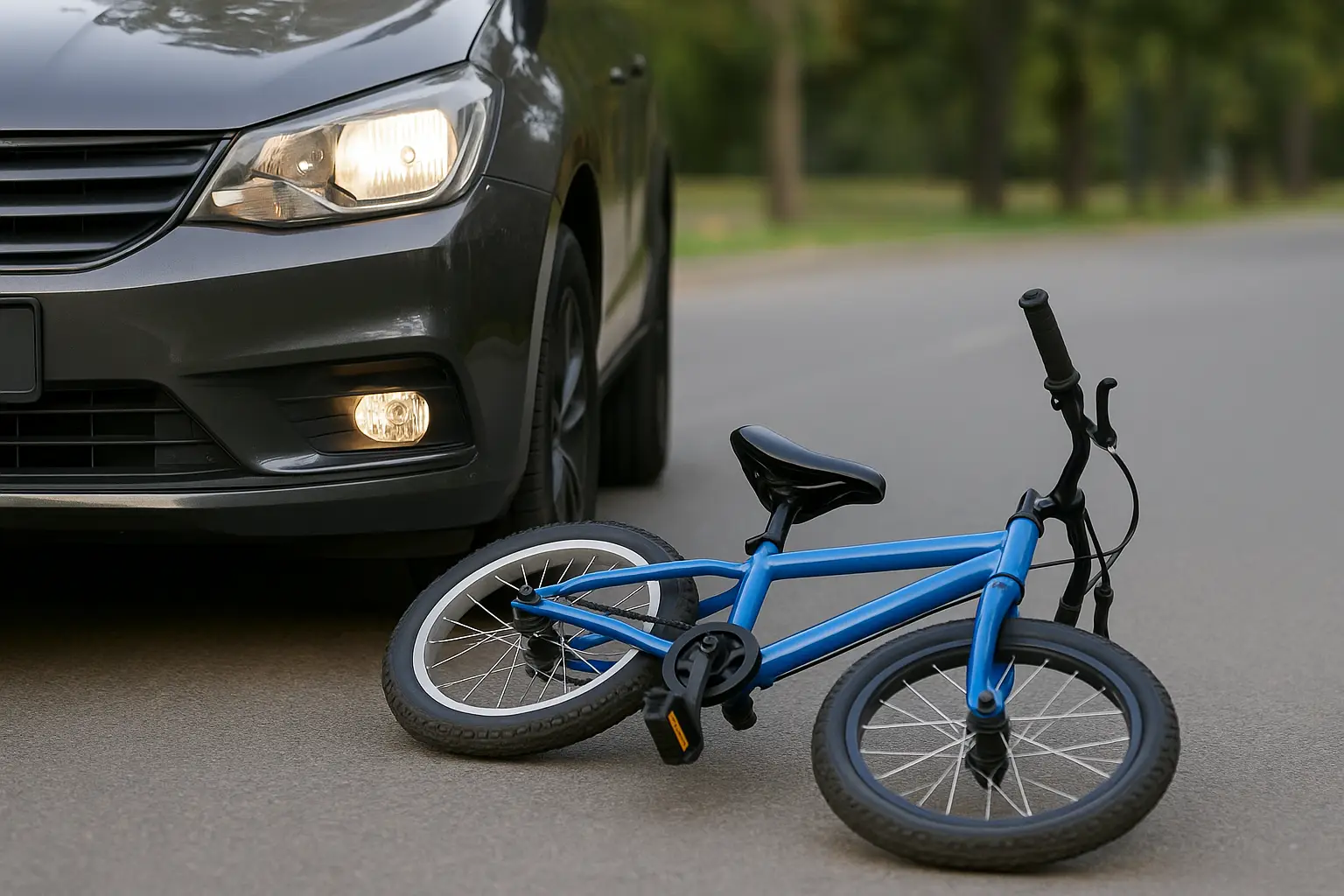 Kind bei Verkehrsunfall in Merseburg leicht verletzt – mangelhafte Fahrradbremsen als Ursache