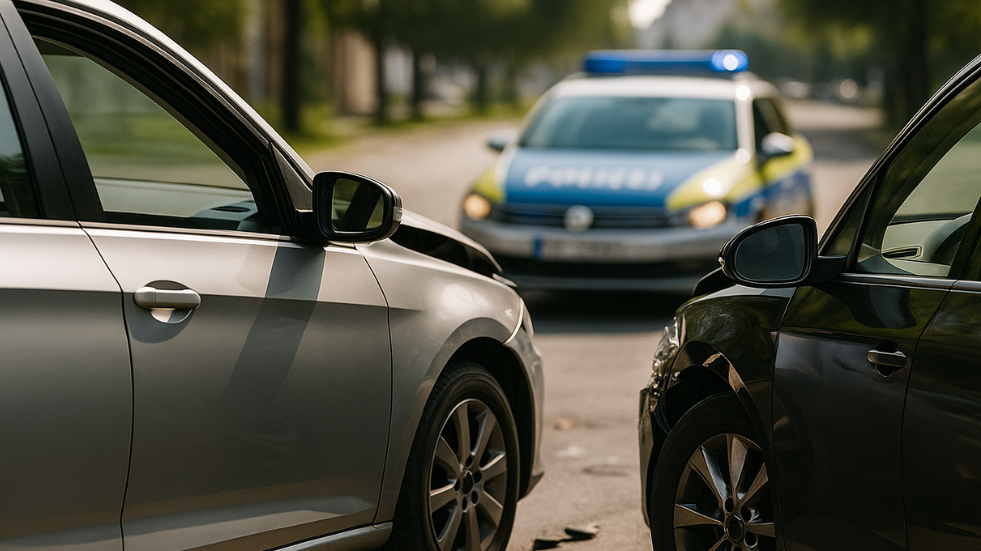 Airbags ausgelöst: Zwei Verletzte nach Unfall in Merseburg