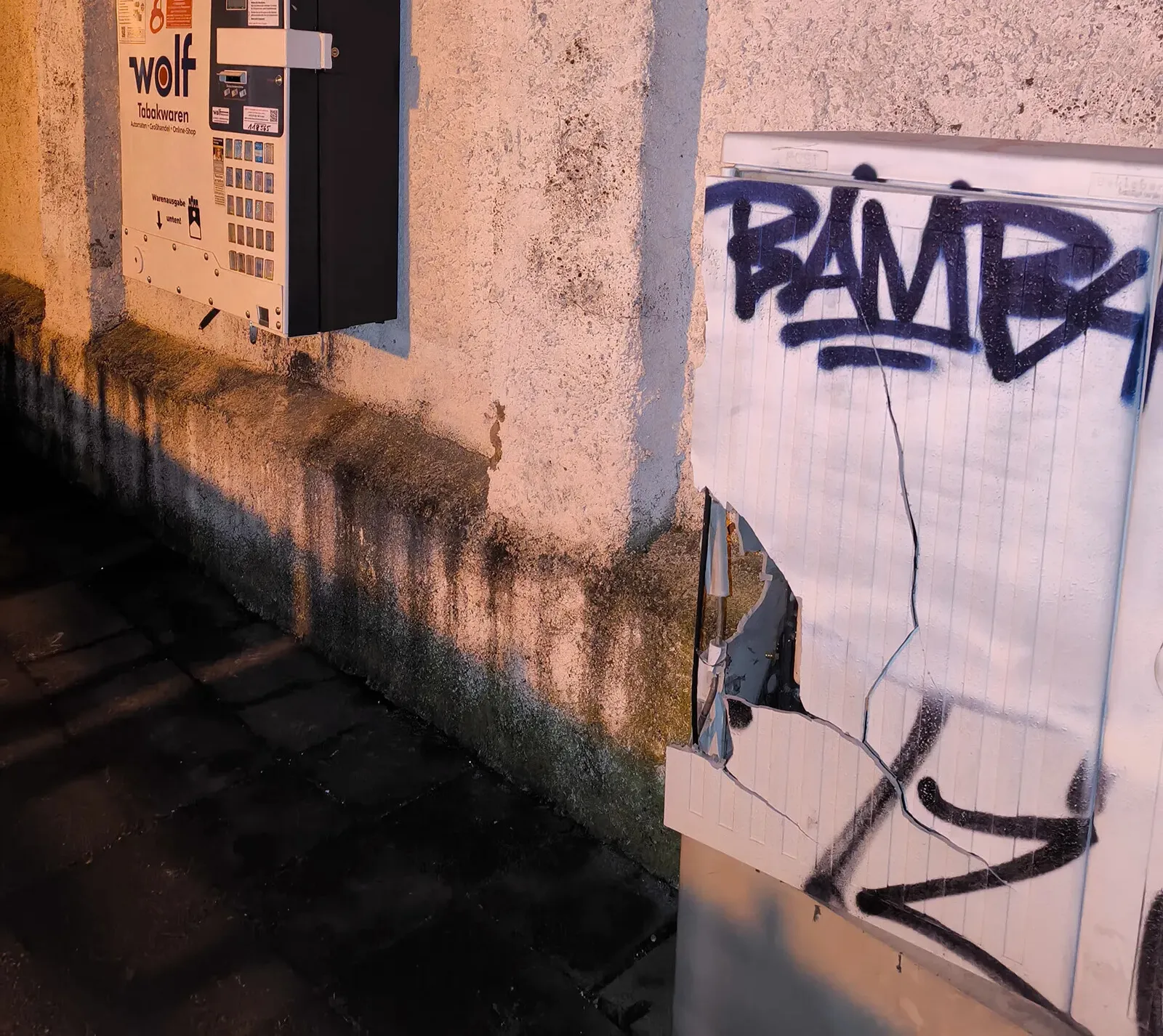 Zigarettenautomat in Merseburg gesprengt