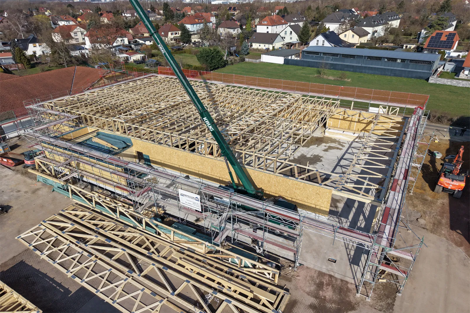 Hohendorfer Marke in Merseburg: Netto-Neubau nimmt Gestalt an