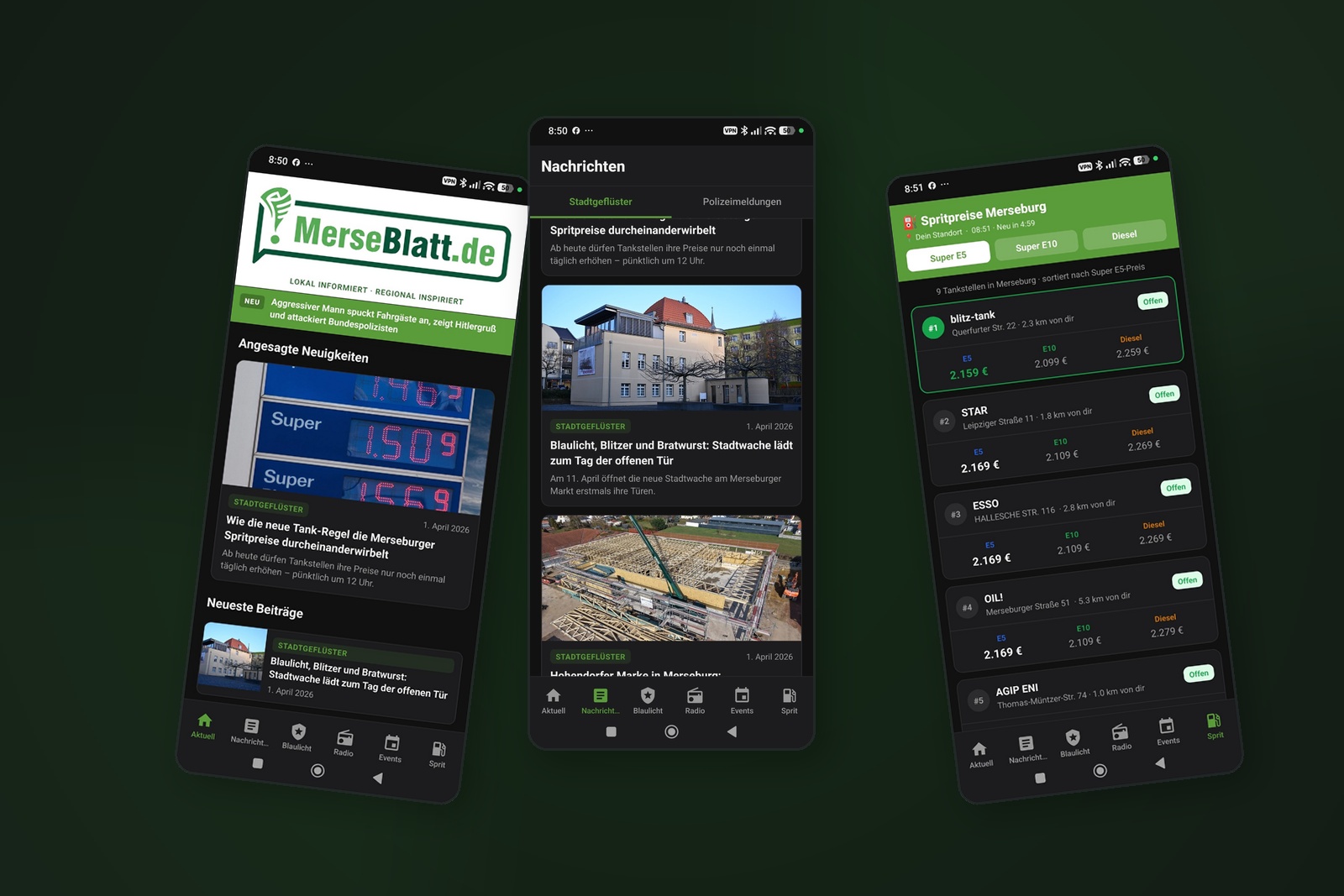 Merseblatt jetzt als App – Merseburg in der Hosentasche