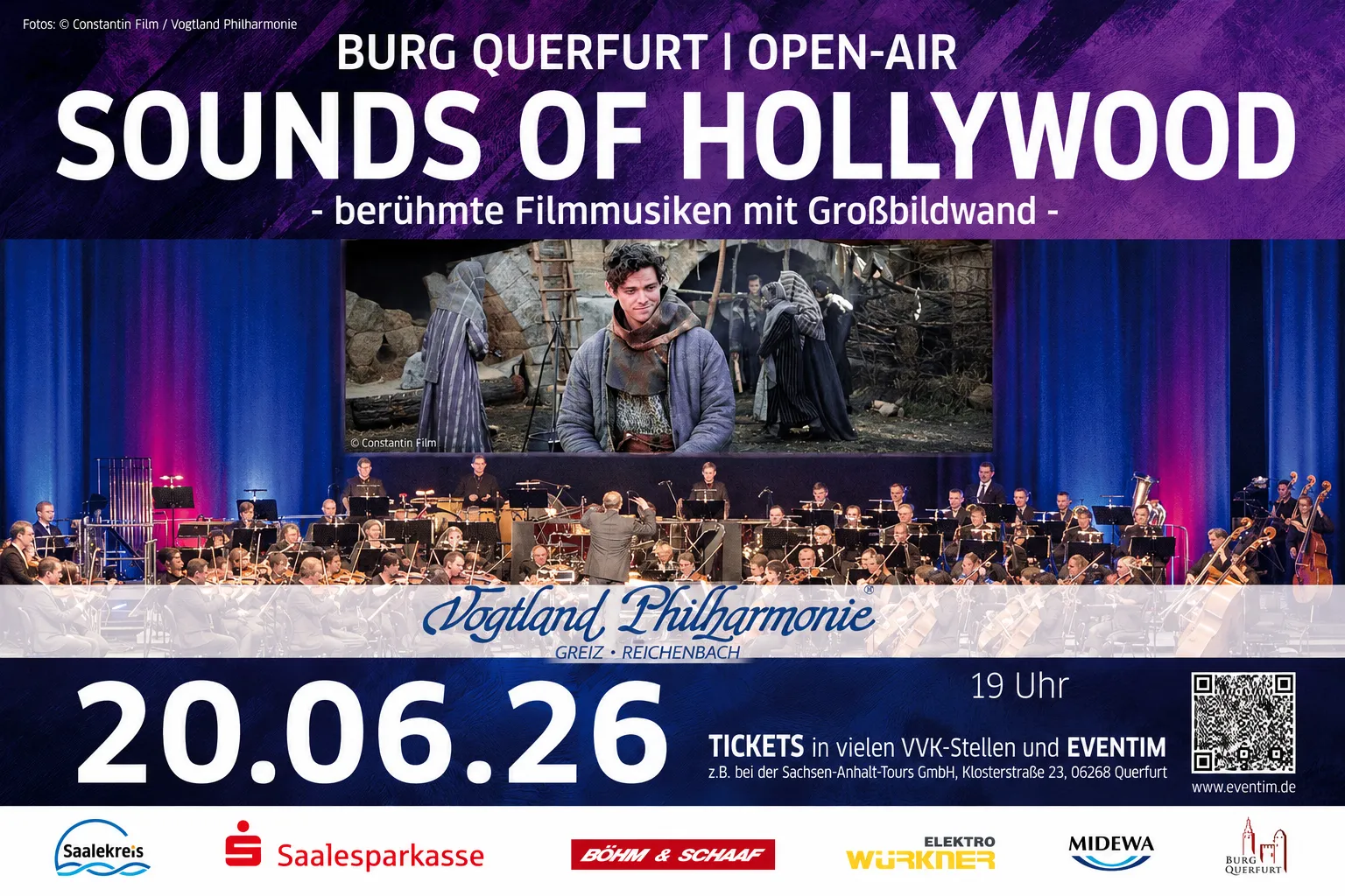 20. Juni: Sounds of Hollywood auf der Burg Querfurt