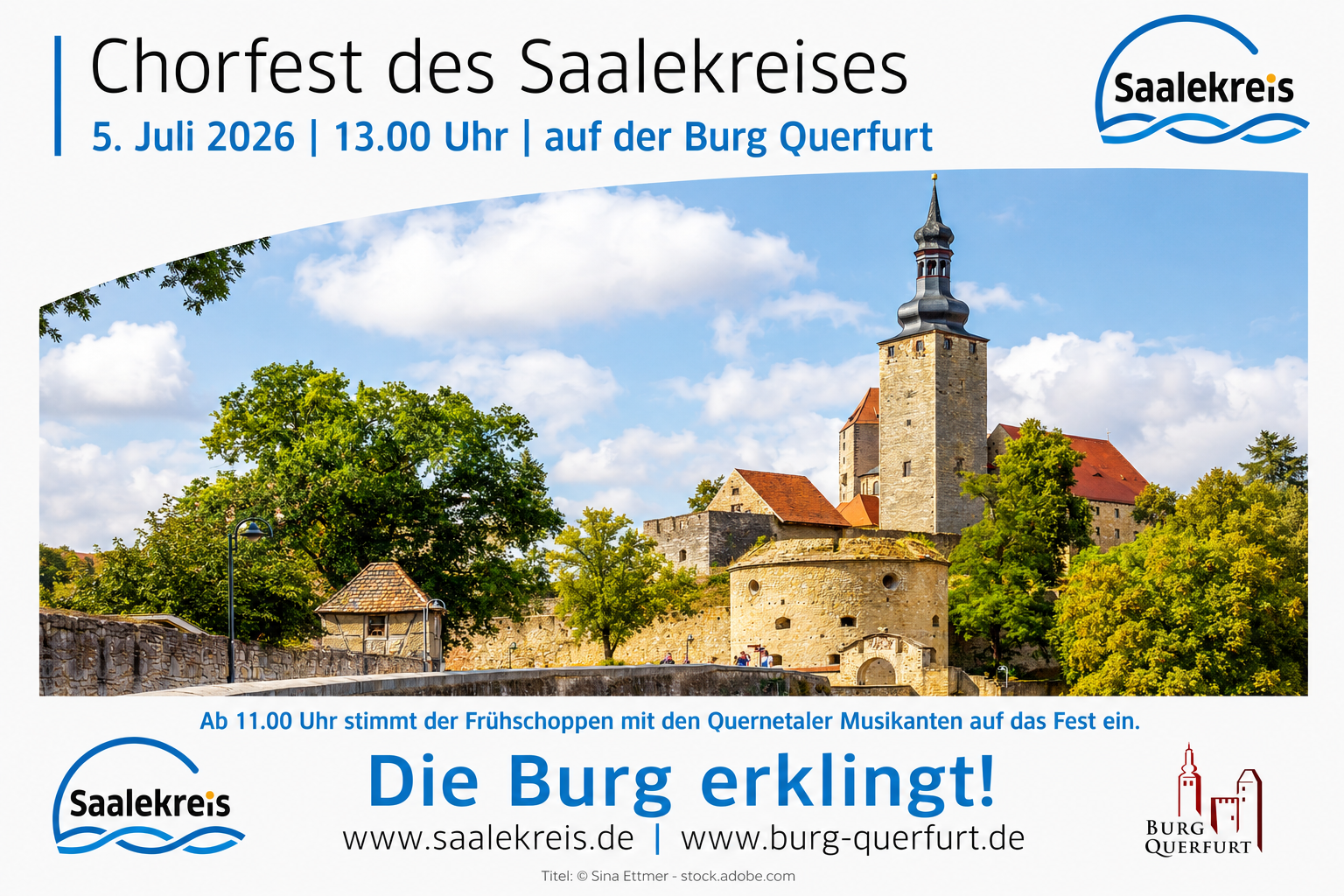 5. Juli: Chorfest des Saalekreises auf der Burg Querfurt